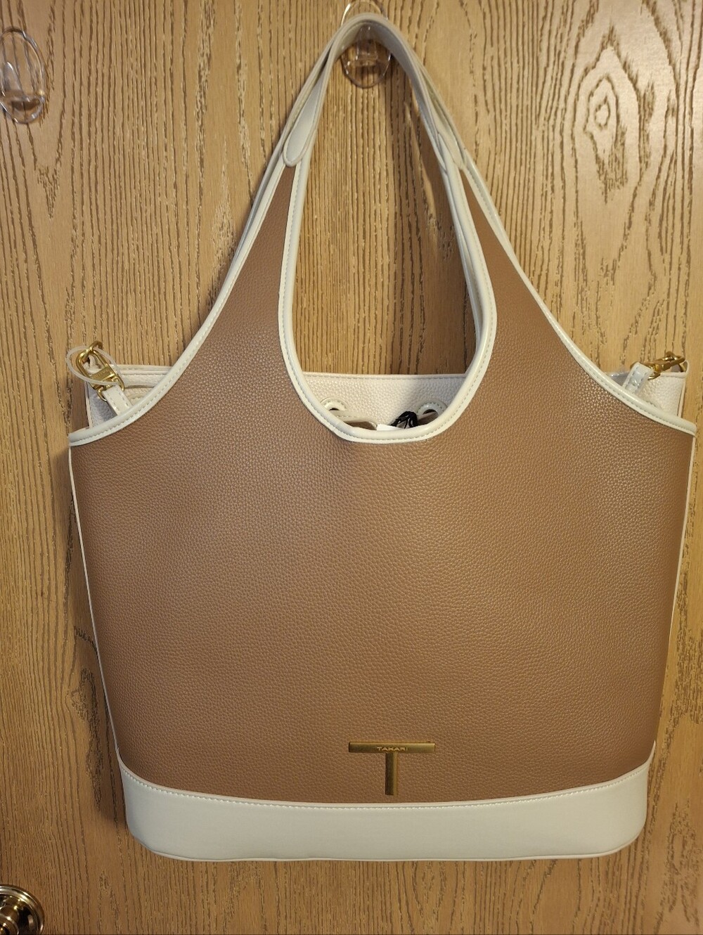 Tahari Riverside Tote W/convertable Bucket Bag
